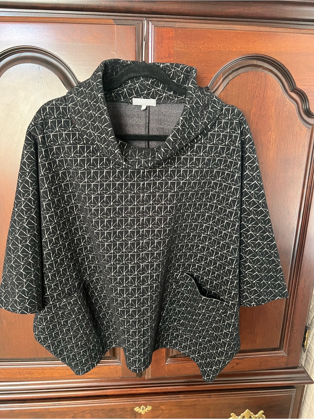 Habitat Black Geometric Top